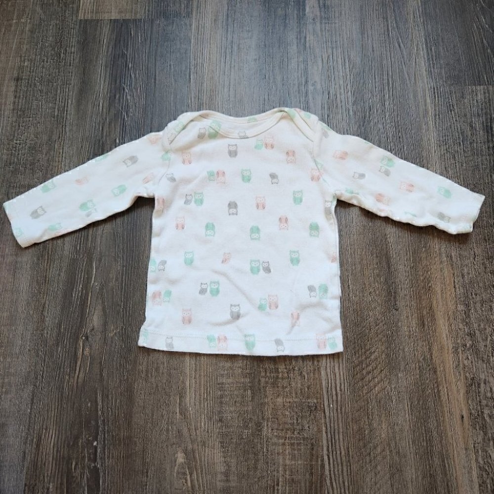 3-6M Girls Long Sleeve Shirt